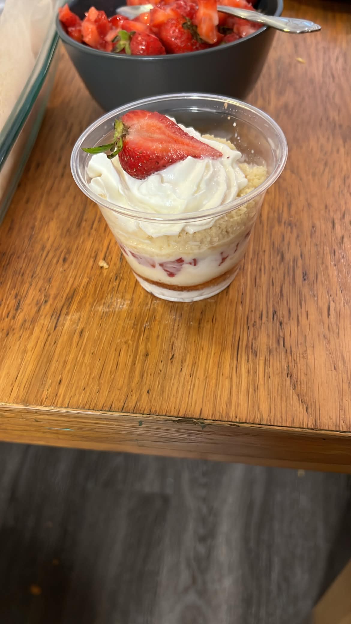tres leches in a cup